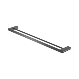 Nero Bianca Double Towel Rail 800mm Gun Metal - NR9030dGM
