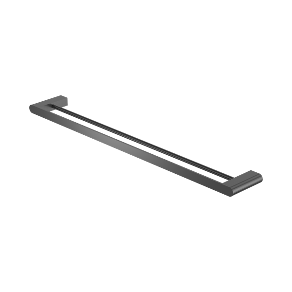 Nero Bianca Double Towel Rail 800mm Gun Metal - NR9030dGM