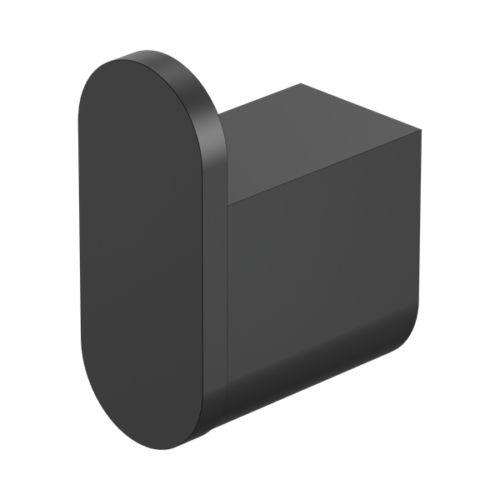 Nero Bianca Robe Hook Matte Black - NR9082MB