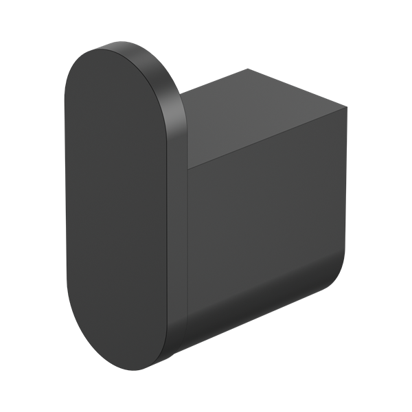 Nero Bianca Robe Hook Matte Black - NR9082MB
