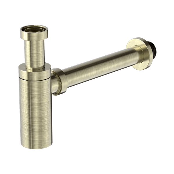 Nero 40mm Round Bottle Trap Aged Brass - NRA186wAB