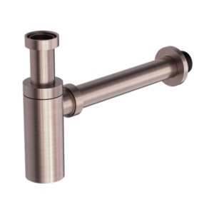 Nero 40mm Round Bottle Trap Brushed Bronze - NRA186wBZ