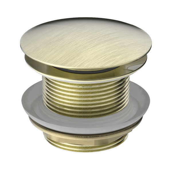 Nero 40mm Bath Pop-Up Plug With Removable Waste No Overflow Aged Brass - NRA707AB