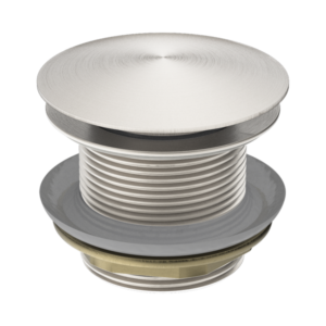 Nero 40mm Bath Pop-Up Plug With Removable Waste No Overflow Brushed Nickel - NRA707BN