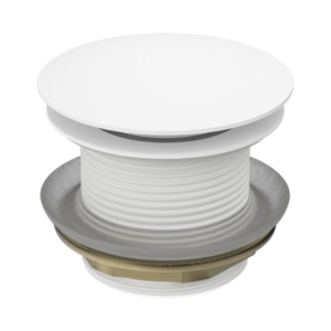 Nero 40mm Bath Pop-Up Plug With Removable Waste No Overflow Matte White - NRA707MW