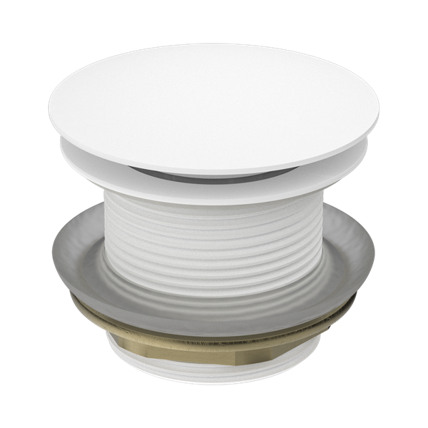 Nero 40mm Bath Pop-Up Plug With Removable Waste No Overflow Matte White - NRA707MW