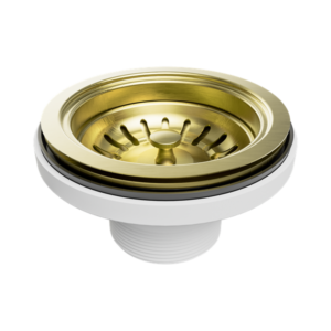 Nero Kitchen Sink Basket Waste Brushed Gold - NRA708BG