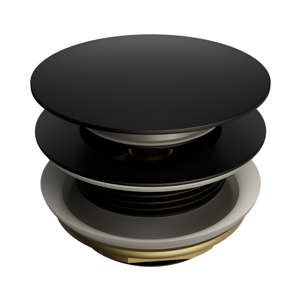 Nero Short Pop Up Bath Waste 40mm Matte Black - NRA709MB