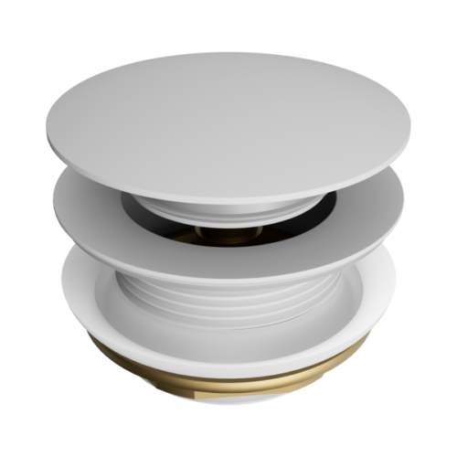 NRA709MW-Short-Pop-Up-Bath-Waste-40mm-Matte-White-Thumb.png Nero Short Pop Up Bath Waste 40mm Matte White - NRA709MW