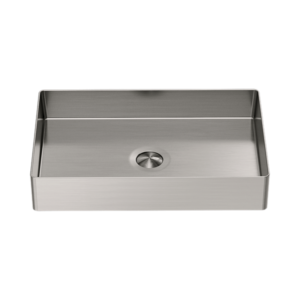 Nero Opal Rectangle Stainless Steel Basin Brushed Nickel - NRB3555BN