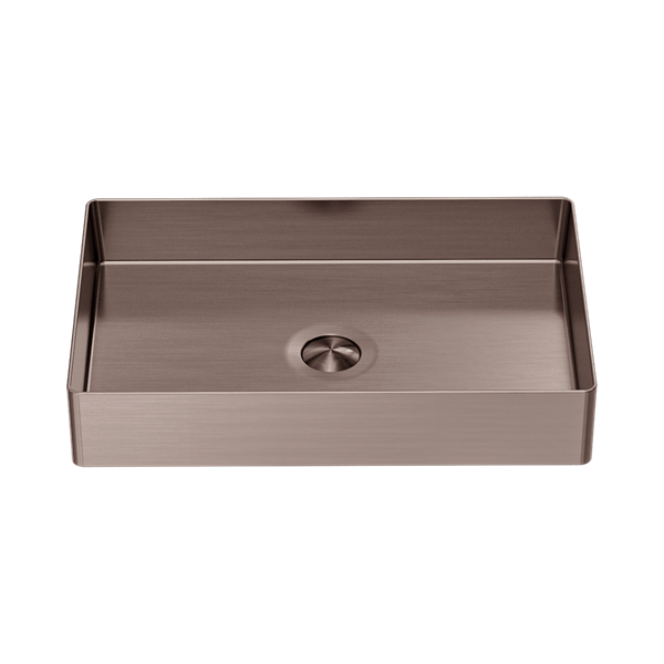 Nero Opal Rectangle Stainless Steel Basin Brushed Bronze - NRB3555BZ