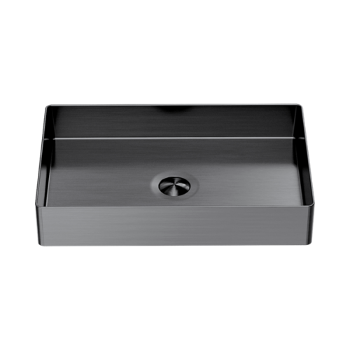 NRB3555GR-Opal-Rectangle-Stainless-Steel-Basin-Graphite-Thumb.png Nero Opal Rectangle Stainless Steel Basin Graphite - NRB3555GR