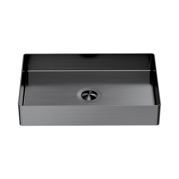 Nero Opal Rectangle Stainless Steel Basin Graphite - NRB3555GR
