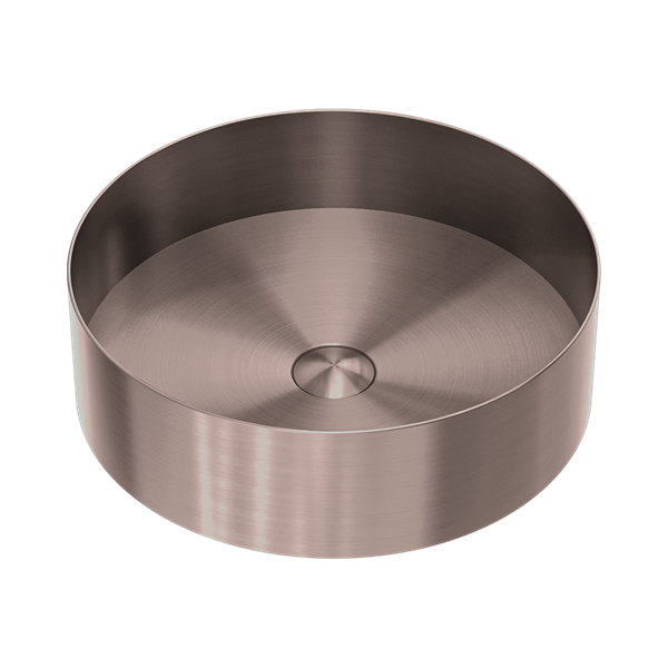 Nero Opal Round 400mm Stainless Steel Basin Brushed Bronze - NRB401rBZ