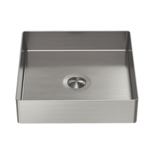 Nero Opal Square 400mm Stainless Steel Basin Brushed Nickel - NRB401sBN