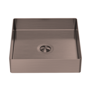 Nero Opal Square 400mm Stainless Steel Basin Brushed Bronze - NRB401sBZ