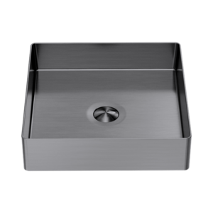 Nero Opal Square 400mm Stainless Steel Basin Graphite - NRB401sGR