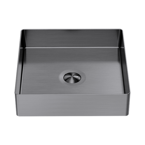 NRB401sGR-Opal-Square-400mm-Stainless-Steel-Basin-Graphite-Thumb.png Nero Opal Square 400mm Stainless Steel Basin Graphite - NRB401sGR