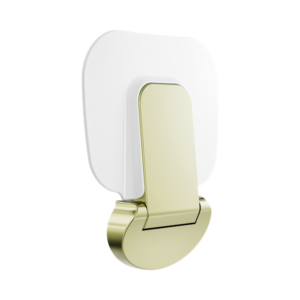 Nero Mecca Care Shower Seat 400X330mm Brushed Gold - NRCR0003BG