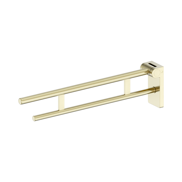 Nero Mecca Care Foldable Toilet Support Arm Brushed Gold - NRCR0007BG