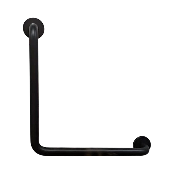 Nero Classic Care SS304 450X450 Right Angle Grab Bar (Concealed Fixing) Matte Black - NRCR02MB