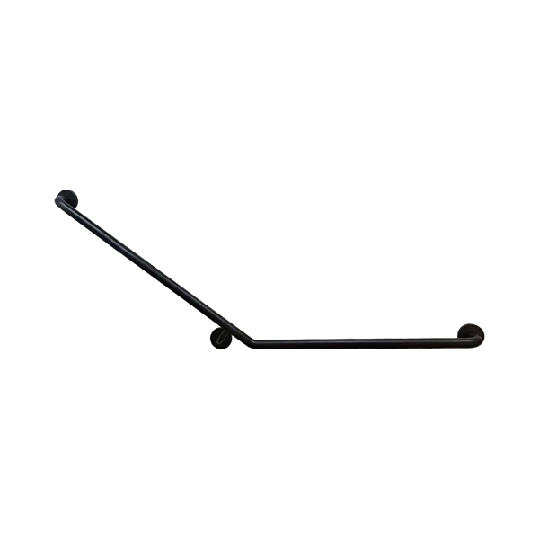Nero Classic Care SS304 800X700 140 Degrees Left Hand (Concealed Fixing) Matte Black - NRCR03LMB