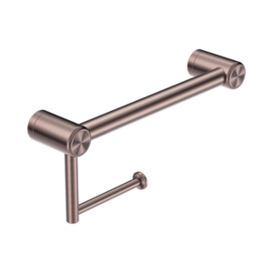 Nero Mecca Care 25mm Toilet Roll Rail 300mm Brushed Bronze - NRCR2512ABZ