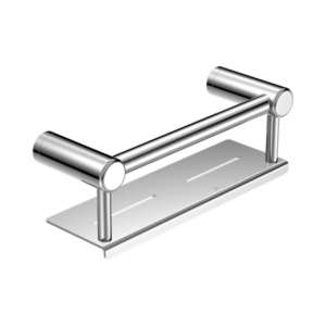 Nero Mecca Care 25mm Grab Rail With Shelf 300mm Chrome - NRCR2512CCH