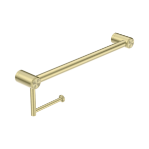 Nero Mecca Care 25mm Toilet Roll Rail 450mm Brushed Gold - NRCR2518ABG