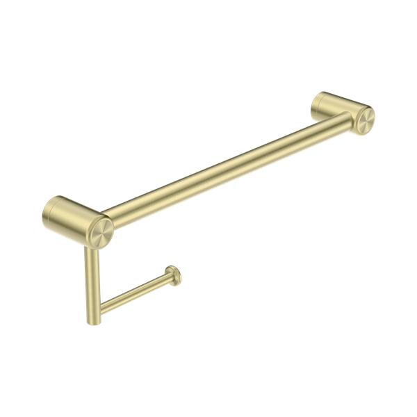 Nero Mecca Care 25mm Toilet Roll Rail 450mm Brushed Gold - NRCR2518ABG