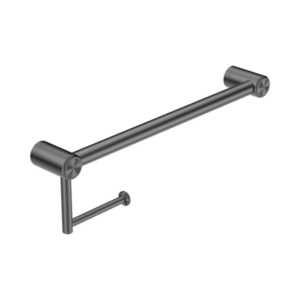 Nero Mecca Care 25mm Toilet Roll Rail 450mm Gun Metal - NRCR2518AGM