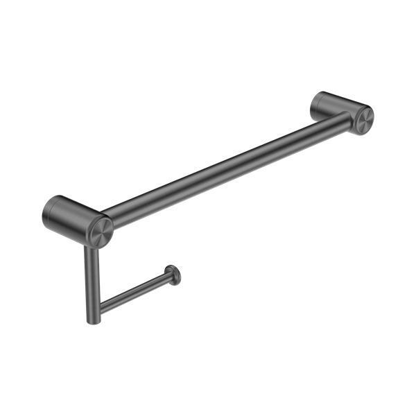 Nero Mecca Care 25mm Toilet Roll Rail 450mm Gun Metal - NRCR2518AGM