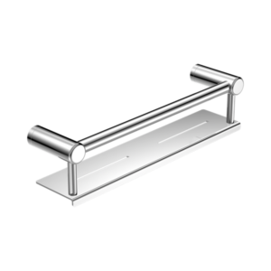 Nero Mecca Care 25mm Grab Rail With Shelf 450mm Chrome - NRCR2518CCH