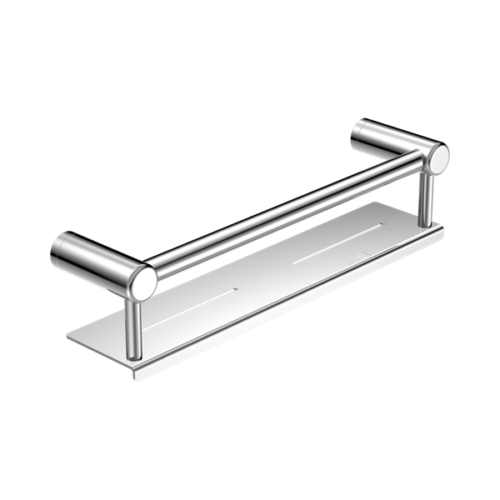 Nero Mecca Care 25mm Grab Rail With Shelf 450mm Chrome - NRCR2518CCH