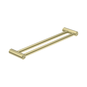 Nero Mecca Care 25mm Double Towel Grab Rail 600mm Brushed Gold - NRCR2524DBG