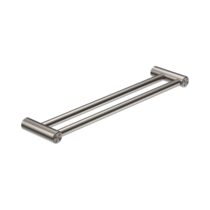 Nero Mecca Care 25mm Double Towel Grab Rail 600mm Brushed Nickel - NRCR2524DBN