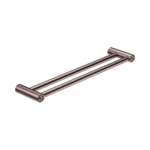Nero Mecca Care 25mm Double Towel Grab Rail 600mm Brushed Bronze - NRCR2524DBZ