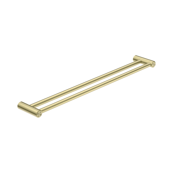 Nero Mecca Care 25mm Double Towel Grab Rail 900mm Brushed Gold - NRCR2530DBG