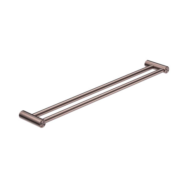 Nero Mecca Care 25mm Double Towel Grab Rail 900mm Brushed Bronze - NRCR2530DBZ