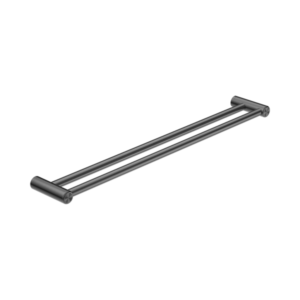 Nero Mecca Care 25mm Double Towel Grab Rail 900mm Gun Metal - NRCR2530DGM
