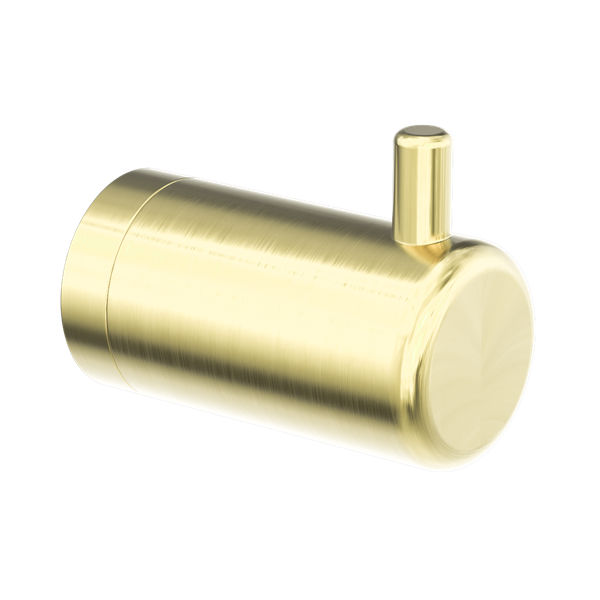 Nero Mecca Care 25mm Wall Hook Brushed Gold - NRCR2582BG