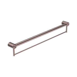 Nero Mecca Care 32mm Grab Rail With Towel Holder 900mm Brushed Bronze - NRCR3230BBZ