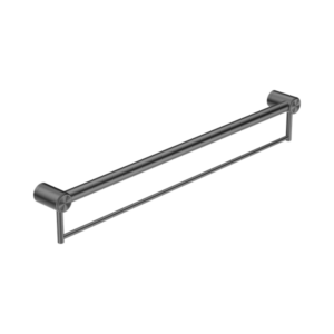 Nero Mecca Care 32mm Grab Rail With Towel Holder 900mm Gun Metal - NRCR3230BGM