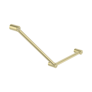 Nero Mecca Care 32mm Ambulant Toilet Grab Rail 45 Degree 750X450mm Brushed Gold - NRCR3245ABG