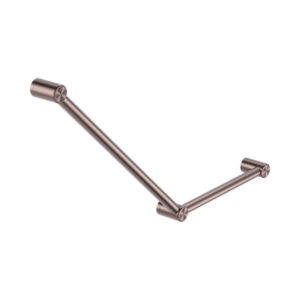 Nero Mecca Care 32mm Ambulant Toilet Grab Rail 45 Degree 750X450mm Brushed Bronze - NRCR3245ABZ
