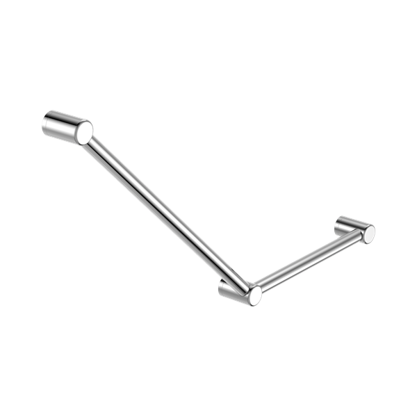 Nero Mecca Care 32mm Ambulant Toilet Grab Rail 45 Degree 750X450mm Chrome - NRCR3245ACH