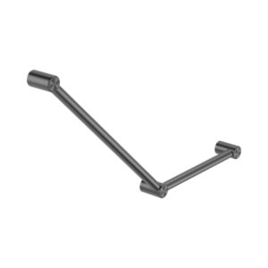 Nero Mecca Care 32mm Ambulant Toilet Grab Rail 45 Degree 750X450mm Gun Metal - NRCR3245AGM