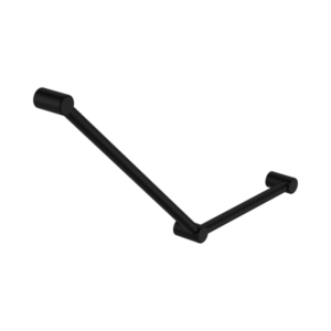 Nero Mecca Care 32mm Ambulant Toilet Grab Rail 45 Degree 750X450mm Matte Black - NRCR3245AMB