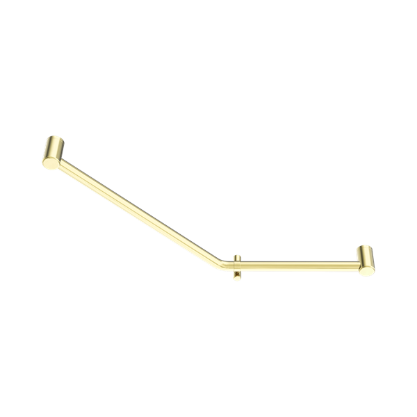 Nero Mecca Care 32mm Ambulant 45 Degree Bent Tube Grab Rail 450X650mm Brushed Gold - NRCR3245DBG