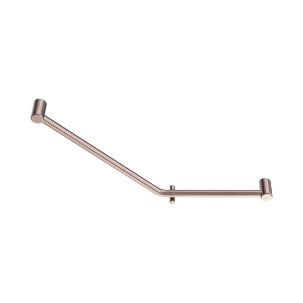 Nero Mecca Care 32mm Ambulant 45 Degree Bent Tube Grab Rail 450X650mm Brushed Bronze - NRCR3245DBZ